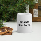 Hot Girls Read Books - White Mug - Bookish Loving